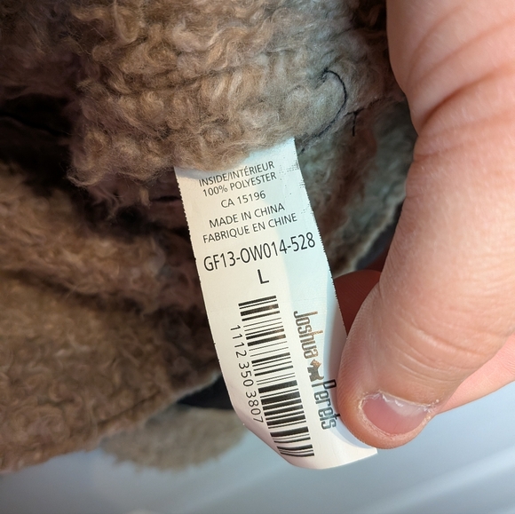 VINTAGE JOSHUA PARETS Y2K Aviator Coat Size Large (Run Way Smaller) Black Cream - Picture 8 of 11